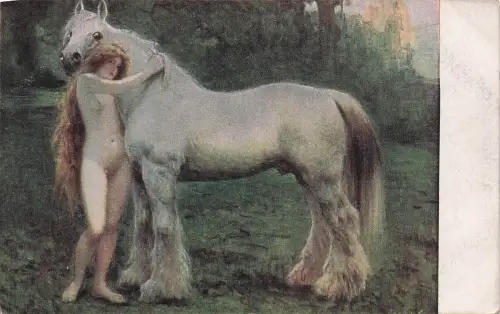 Nymphe und ein Pferd Künstler: Jan Styka -798264