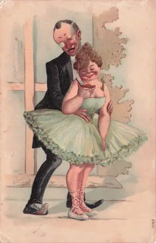 Tanzpaar – ein hagerer, älterer Herr im Smoking -798284