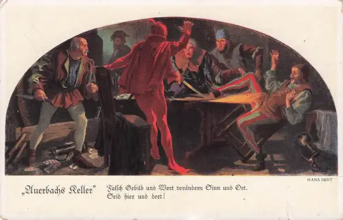 Leipzig Auerbachs Keller Gemälde -798136