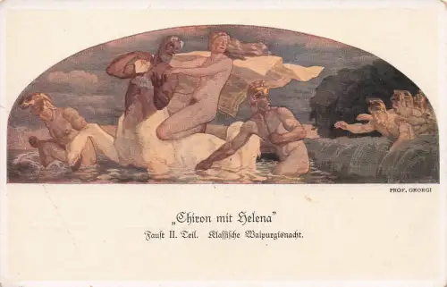 Künstler-AK Walter Georgi: Leipzig, Walpurgisnacht, Gemälde in Auerbachs Keller -798162