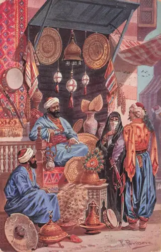 Künstler Ak Perlberg, F., Orientalisches Volksleben, Bazar -798408
