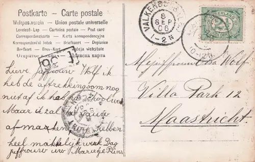 junges Mädchen liegt am Strand . 1910, Fotopostkarte, Jugendstil, Rand, Straßburg -798458