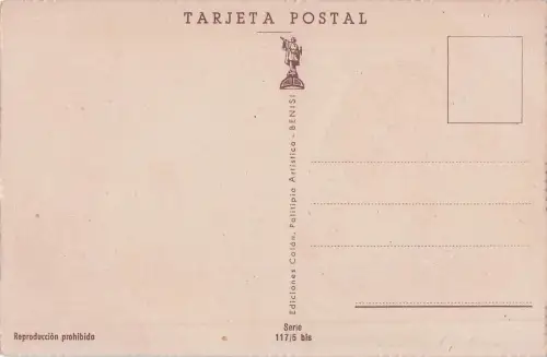 Alte Postkarte, weil es wirklich spanisch ist, dein Tag, Tanz und Spiel Andalusien -798618