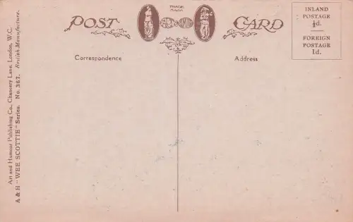 Schottischer Junge im kurzen Kilt Fred Spurgin Comic-Postkarte Ich werde sehr kurz -798366