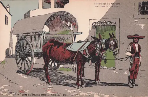 Carro Alemtejano" (Alentejo-Karren) aus Estremoz, Portugal, zeigt. -798732