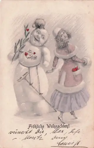 Möchten Sie eins verkaufen? Verkaufe es selbst Aktie ZÜRICH POSTKARTE - WEIHNACHTSPOSTKARTE - FRÖHLICHE WEIHNACHTEN - JAHR 1904 -798322