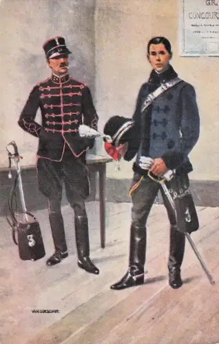 Kavallerie Jaeger zu Pferde WK1 Ronaldo Regiment 3 Offiziere Niederlande Kat. WK1 -798476