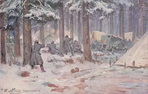 Künstler Ansichtskarte österreichische Soldaten -798586