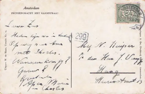 Amsterdam PRINSENGRACHT MET RAAMSTRAAT -798232