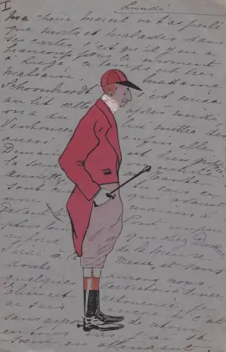 Sportart ausübt, die dem Reiten oder der Fuchsjagd zuzuordnen ist. -798728