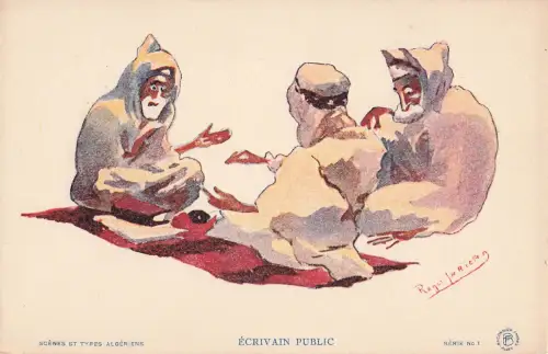 AK Ecrivain Public – Typen Algerien -798716