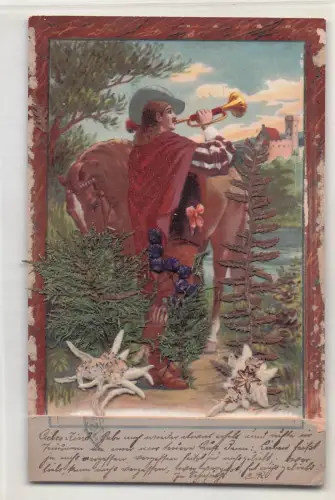 Mechanische-AK Bad Säckingen, Trompeter von Säckingen -798530