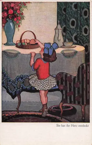 Künstler-AK St. Bender: Sie hat ihr Herz entdeckt -798794