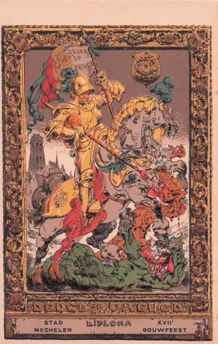STAD MECHELEN DIPLOMA XVII GOUWFEEST -798856