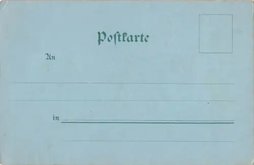 Lithographie Grüsse vom Rhein, Rheindampfer bei Nacht -798922