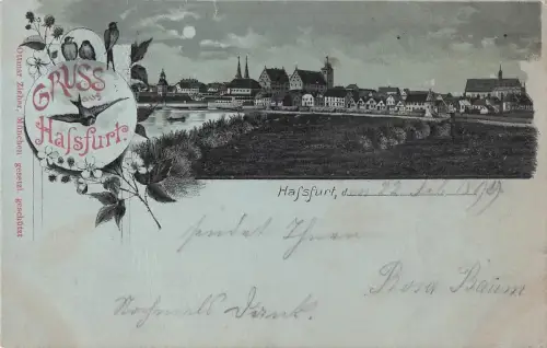 Litho GRUSS aus Hassfurt -798974