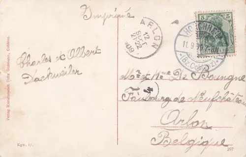 Drachenfels mit Blick auf Königswinter und Rhein -798984