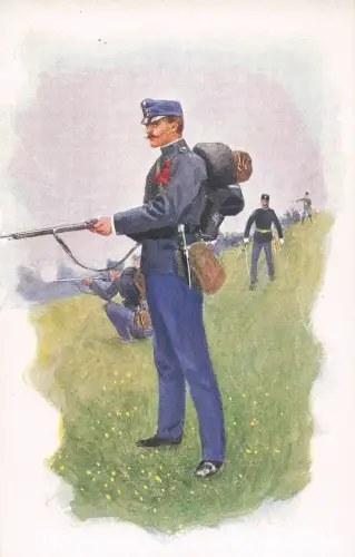 1 AK Soldaten Uniform Böhmen 1904 PC military -799014