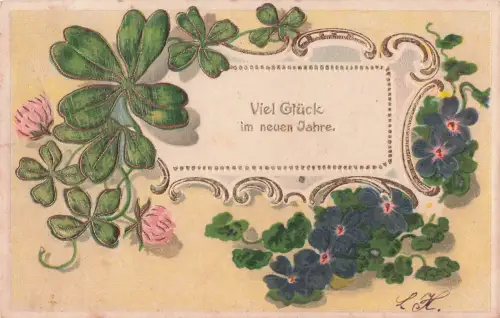 Viel Glück im neuen Jahre. -799034
