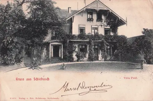 Ansichtskarte / Postkarte Schlebusch Leverkusen im Rheinland, Villa Peill -799000