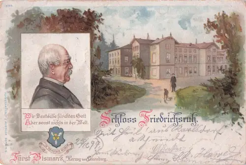Friedrichsruh Schloss Friedrichsruh Portrait Fuerst Bismarck -798950