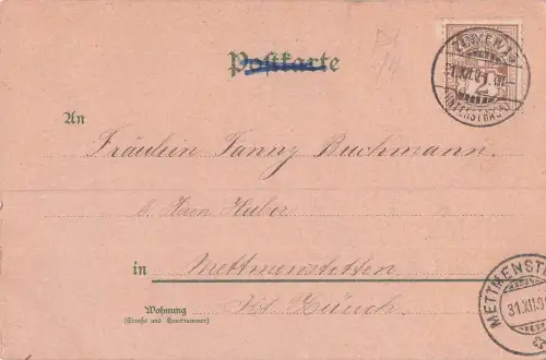 Postkarte Neujahrsgrüße Neujahrswichtel -799030