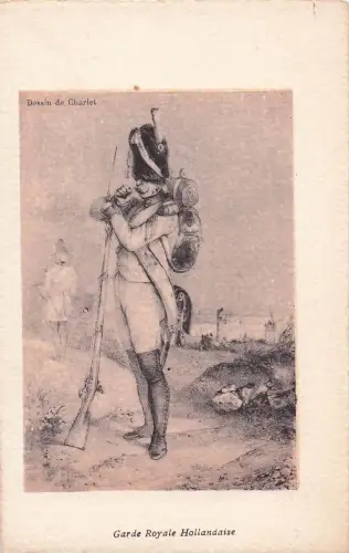 Illustrator Charlet, ein Mitglied der niederländischen königlichen Garde -798788