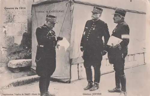 AK Militaire General De Castelnau General Joffre Guerre de 1914 -798812