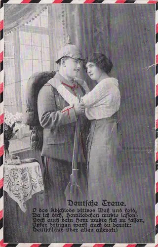 I.Weltkrieg 1916 Patriotische Karte, beschrieben -795678