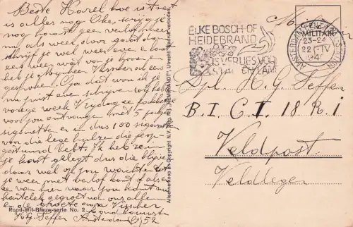 (Oh, wie froh wir heute sind, es ist der Tag des Solds!)Signatur "Jan v.d. WEG" -798314