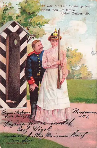 Es wär' 'ne Lust, Soldat zu sein, Rönnt man sich leisten folchen Zeitvertreib. -795666