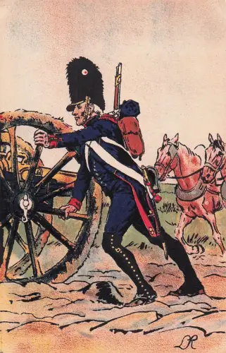 Fußartillerist der Kaiserlichen Garde im Feldzug -798764