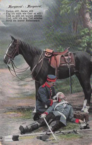 AK Landshut Morgenrot KB 2. schweres Reiter-Regiment Haiming Schechen -795672