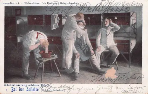 AK Soldaten beim Friseur bei der Toilette -796264