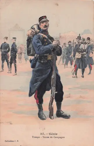 Ein Soldat einer Pionierkompanie, gemalt irgendwann vor 1914 -798766