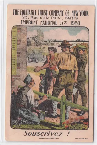 französisches Propaganda "THE EQUITABLE TRUST COMPANY OF NEW YORK -797978