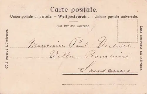 AK Schweiz, Premier Centenaire du Canton de Vaud 1903, Festival Vaudois, Junge mit Flagge auf einem Felsen stehend -798038