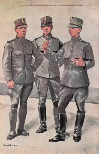 Niederländische Militärsoldatenuniformen Van Oorschot Postkarte aus der Zeit des Ersten Weltkriegs Nr. 17 -798780