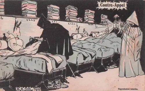 Künstler Ak Contre Appel, schlafende Soldaten, Soldatenleben, Französische Soldaten -798810