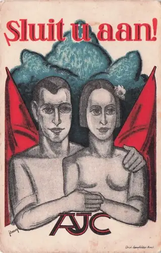 Judaica seltener Ansichtskarte von Samuel L. (Mommie) Schwarz. Ausgabe