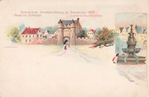 Bruxelles - Exposition Internationale 1897 - Litho -799258