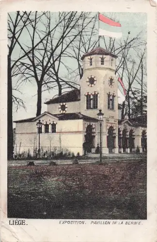 Ak Liège Lüttich Wallonien, Exposition 1905, Pavillon de la Serbie -799328