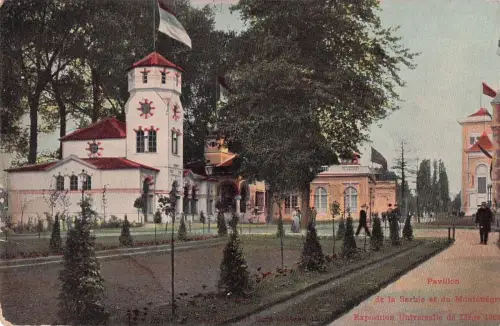 Pavillon de la Serbie et du Monténégr Exposition Universelle de Libge 1901 -799362