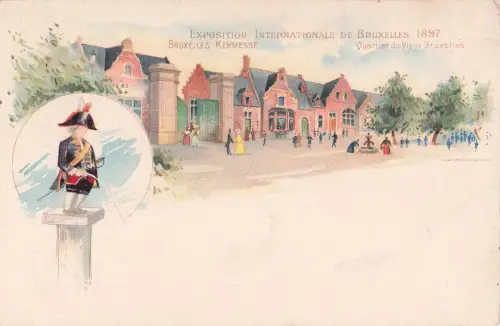 AK Brüssel, Exposition Int. de Bruxelles 1897, Kermesse -799236
