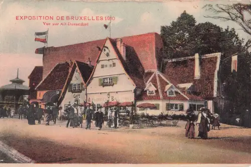 EXPOSITION DE BRUXELLES 1910 Vue sur Alt-Dusseldorf -799422