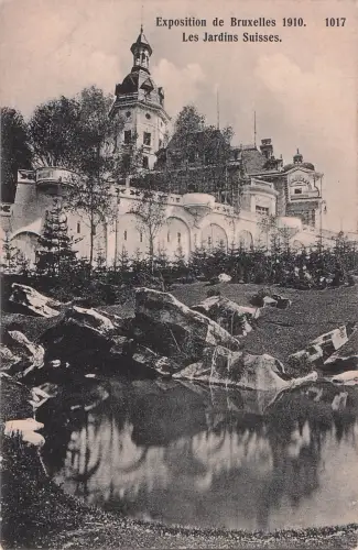Exposition de Bruxelles 1910. 1017 Les Jardins Suisses. -799452