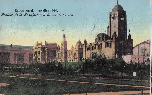 Exposition de Bruxelles 1910. Pavillon de la Manufacture d'Armes de Herstal. -799316