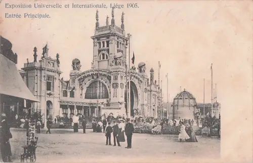Exposition Universelle et Internationale, Liége 1905. Entrée Principale. -799356