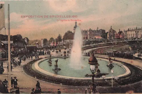 EXPOSITION DE BRUXELLES 1910 Le jardín de Bruxelles -799426