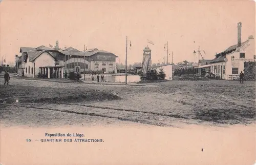 Exposition de Liége. 35. QUARTIER DES ATTRACTIONS. -799376